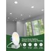 imagezouzai 1 Pack 4 Inch 5CCT UltraThin LED Recessed Ceiling Light with Junction Box 2700K3000K3500K4000K5000K Selectable 9W Eqv 80W Dimmable led can Lights  ETL and Energy Star CertifiedWhite1 Pack