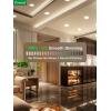 imagezouzai 1 Pack 4 Inch 5CCT UltraThin LED Recessed Ceiling Light with Junction Box 2700K3000K3500K4000K5000K Selectable 9W Eqv 80W Dimmable led can Lights  ETL and Energy Star CertifiedBlack16 Pack