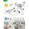 imagezouzai 1 Pack 4 Inch 5CCT UltraThin LED Recessed Ceiling Light with Junction Box 2700K3000K3500K4000K5000K Selectable 9W Eqv 80W Dimmable led can Lights  ETL and Energy Star CertifiedWhite6 Pack