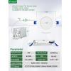 imagezouzai 1 Pack 4 Inch 5CCT UltraThin LED Recessed Ceiling Light with Junction Box 2700K3000K3500K4000K5000K Selectable 9W Eqv 80W Dimmable led can Lights  ETL and Energy Star CertifiedWhite6 Pack