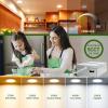 imagezouzai 1 Pack 4 Inch 5CCT UltraThin LED Recessed Ceiling Light with Junction Box 2700K3000K3500K4000K5000K Selectable 9W Eqv 80W Dimmable led can Lights  ETL and Energy Star CertifiedWhite1 Pack