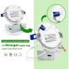 imagezouzai 1 Pack 4 Inch 5CCT UltraThin LED Recessed Ceiling Light with Junction Box 2700K3000K3500K4000K5000K Selectable 9W Eqv 80W Dimmable led can Lights  ETL and Energy Star CertifiedWhite1 Pack