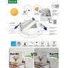 imagezouzai 1 Pack 4 Inch 5CCT UltraThin LED Recessed Ceiling Light with Junction Box 2700K3000K3500K4000K5000K Selectable 9W Eqv 80W Dimmable led can Lights  ETL and Energy Star CertifiedWhite1 Pack