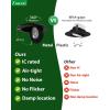 imagezouzai 1 Pack 4 inch 5CCT LED Gimbal Led Recessed Light with Junction Box 36090 Adjustable Directional Eyeball Lighting Dimmable 2700K3000K3500K4000K5000K 900LM 10W85WETLampampEnergy StarBlack 6 Pack