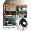 imagezouzai 1 Pack 4 inch 5CCT LED Gimbal Led Recessed Light with Junction Box 36090 Adjustable Directional Eyeball Lighting Dimmable 2700K3000K3500K4000K5000K 900LM 10W85WETLampampEnergy StarBlack 6 Pack