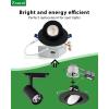 imagezouzai 1 Pack 4 inch 5CCT LED Gimbal Led Recessed Light with Junction Box 36090 Adjustable Directional Eyeball Lighting Dimmable 2700K3000K3500K4000K5000K 900LM 10W85WETLampampEnergy StarBlack 6 Pack