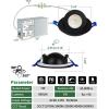imagezouzai 1 Pack 4 inch 5CCT LED Gimbal Led Recessed Light with Junction Box 36090 Adjustable Directional Eyeball Lighting Dimmable 2700K3000K3500K4000K5000K 900LM 10W85WETLampampEnergy StarBlack 6 Pack