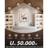 imagezouzai 1 Pack 4 inch 5CCT LED Gimbal Led Recessed Light with Junction Box 36090 Adjustable Directional Eyeball Lighting Dimmable 2700K3000K3500K4000K5000K 900LM 10W85WETLampampEnergy StarBlack 6 Pack