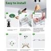imagezouzai 1 Pack 4 inch 5CCT LED Gimbal Led Recessed Light with Junction Box 36090 Adjustable Directional Eyeball Lighting Dimmable 2700K3000K3500K4000K5000K 900LM 10W85WETLampampEnergy StarWhite 1 Pack