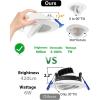 imagezouzai 1 Pack 4 inch 5CCT LED Gimbal Led Recessed Light with Junction Box 36090 Adjustable Directional Eyeball Lighting Dimmable 2700K3000K3500K4000K5000K 900LM 10W85WETLampampEnergy StarWhite 1 Pack