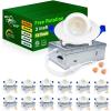 imagezouzai 1 Pack 4 inch 5CCT LED Gimbal Led Recessed Light with Junction Box 36090 Adjustable Directional Eyeball Lighting Dimmable 2700K3000K3500K4000K5000K 900LM 10W85WETLampampEnergy StarWhite 12 Pack