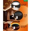 imagezouzai 12 Pack 4 Inch Black 5CCT Reset UltraThin LED Recessed Ceiling Light with Junction Box 2700K3000K3500K4000K5000K Selectable 9W Dimmable led can Lights  ETL and Energy Star Certified5CCT2000K Night Light