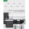 imagezouzai 12 Pack 4 Inch Black 5CCT Reset UltraThin LED Recessed Ceiling Light with Junction Box 2700K3000K3500K4000K5000K Selectable 9W Dimmable led can Lights  ETL and Energy Star Certified5CCTBlack
