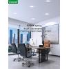 imagezouzai 12 Pack 6 Inch UltraThin LED Recessed Lights 6500K Cool White 12W110W Dimmable with Junction Box Commercial Office Lighting for Kitchen Bathroom Retail Workspaces6 inch