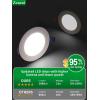 imagezouzai 12 Pack 6 Inch UltraThin LED Recessed Lights 6500K Cool White 12W110W Dimmable with Junction Box Commercial Office Lighting for Kitchen Bathroom Retail Workspaces6 inch