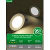 imagezouzai 24 Pack 4 Inch UltraThin LED Recessed Ceiling Light with Junction Box 5CCT Adjustable Dimmable CanKiller Downlight  ETL and Energy Star Certified 24 Pack 5CCT White 4 Inch5CCT