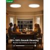 imagezouzai LED Flush Mount Ceiling Light Dimmable 5CCT Selectable 2700K6000K 9 Inch 18W UltraThin Round Lighting Fixture ETL ampamp Energy Star Listed White 4 Pack4 Pack