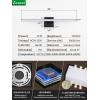 imagezouzai Modern LED Bathroom Vanity Light Bar Black IP44 Over Mirror Bath Wall Fixture 5CCT Adjustable DualSided 180 Adjustable Angle 16 inch24 inch