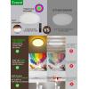 imagezouzai RGB Led Flush Mount Ceiling Light with Remote Control 12 inch 22W 2400LM 3000K6500K Dimmable Color Changing Wired Light Fixture Colorful for Bedroom Kids Room Party Festival White