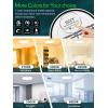 imagezouzai Third Generation LED Flush Mount Ceiling Light Dimmable 5CCT Reset 2700K3000K4000K5000K6000K7 inch 15W Ultra Thin Round Lighting Fixture for Bedroom ETL Listed 7 inch Black 12 PackWhite12 Pack