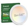 imagezouzai Third Generation LED Flush Mount Ceiling Light Dimmable 5CCT Selectable 2700K3000K4000K5000K6000K7 Inch 15W Ultra Thin Round Lighting Fixture for Bedroom ETL Listed