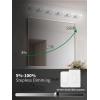 imagezouzai 41 inch 6 Lights LED Vanity Lighting FixturesOver Mirror 360 Beam Angle High Brightness 3CCT dimmableModern Chrome Bathroom Vanity Lights ETL Certificated