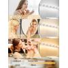 imagezouzai 41 inch 6 Lights LED Vanity Lighting FixturesOver Mirror 360 Beam Angle High Brightness 3CCT dimmableModern Chrome Bathroom Vanity Lights ETL Certificated