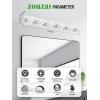 imagezouzai 41 inch 6 Lights LED Vanity Lighting FixturesOver Mirror 360 Beam Angle High Brightness 3CCT dimmableModern Chrome Bathroom Vanity Lights ETL Certificated