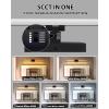 imagezouzai Second Generation Modern LED Bathroom Vanity Light Bar Black IP44 Over Mirror Bath Wall Fixture 5CCT Adjustable DualSided 180 Adjustable Angle 32 inch40 inch