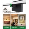 imagezouzai Second Generation Modern LED Bathroom Vanity Light Bar Black IP44 Over Mirror Bath Wall Fixture 5CCT Adjustable DualSided 180 Adjustable Angle 32 inch48 inch