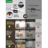 imagezouzai Second Generation Modern LED Bathroom Vanity Light Bar Black IP44 Over Mirror Bath Wall Fixture 5CCT Adjustable DualSided 180 Adjustable Angle 32 inch16 inch 2nd Gen