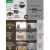 imagezouzai Second Generation Modern LED Bathroom Vanity Light Bar Black IP44 Over Mirror Bath Wall Fixture 5CCT Adjustable DualSided 180 Adjustable Angle 32 inch16 inch