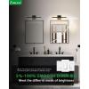 imagezouzai Second Generation Modern LED Bathroom Vanity Light Bar Black IP44 Over Mirror Bath Wall Fixture 5CCT Adjustable DualSided 180 Adjustable Angle 32 inch16 inch 2nd Gen