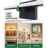 imagezouzai Second Generation Modern LED Bathroom Vanity Light Bar Black IP44 Over Mirror Bath Wall Fixture 5CCT Adjustable DualSided 180 Adjustable Angle 32 inch40 inch