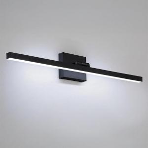 imagezouzai Second Generation Modern LED Bathroom Vanity Light Bar Black IP44 Over Mirror Bath Wall Fixture 5CCT Adjustable DualSided 180 Adjustable Angle 32 inch24 inch 2nd Gen