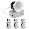 imagezouzai 12 Pack 3 Inch 5CCT LED anit Glare Down Light with Junction Box 2700K3000K3500K4000K5000K Selectable LED spot Dimmable  ETL and Energy Star Certified Black 3 inch 12 PackWhite
