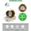 imagezouzai 12 Pack 3 Inch 5CCT LED anit Glare Down Light with Junction Box 2700K3000K3500K4000K5000K Selectable LED spot Dimmable  ETL and Energy Star Certified Black 3 inch 12 PackBronze