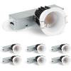 imagezouzai 12 Pack 3 Inch 5CCT LED anit Glare Down Light with Junction Box 2700K3000K3500K4000K5000K Selectable LED spot Dimmable  ETL and Energy Star Certified Black 3 inch 12 PackWhite