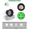 imagezouzai 12 Pack 3 Inch 5CCT LED anit Glare Down Light with Junction Box 2700K3000K3500K4000K5000K Selectable LED spot Dimmable  ETL and Energy Star Certified Black 3 inch 12 PackBlack