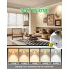 imagezouzai 12 Pack 3 Inch 5CCT LED anit Glare Down Light with Junction Box 2700K3000K3500K4000K5000K Selectable LED spot Dimmable  ETL and Energy Star Certified Black 3 inch 12 PackBronze