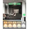 imagezouzai 12 Pack 3 Inch 5CCT LED anit Glare Down Light with Junction Box 2700K3000K3500K4000K5000K Selectable LED spot Dimmable  ETL and Energy Star Certified Black 3 inch 12 PackBlack