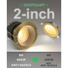 imagezouzai 12 Pack 3 Inch 5CCT LED anit Glare Down Light with Junction Box 2700K3000K3500K4000K5000K Selectable LED spot Dimmable  ETL and Energy Star Certified Black 3 inch 12 PackBronze