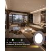 imagezouzai 24 Pack UltraThin LED Recessed Ceiling Light with Junction Box 5CCT Adjustable Dimmable CanKiller Downlight  ETL and Energy Star Certified Baffle 6 inch4 inch