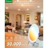 imagezouzai 24 Pack UltraThin LED Recessed Ceiling Light with Junction Box 5CCT Adjustable Dimmable CanKiller Downlight  ETL and Energy Star Certified Baffle 6 inch6 inch