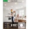 imagezouzai 24 Pack UltraThin LED Recessed Ceiling Light with Junction Box 5CCT Adjustable Dimmable CanKiller Downlight  ETL and Energy Star Certified Baffle 6 inch4 inch