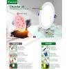 imagezouzai 24 Pack UltraThin LED Recessed Ceiling Light with Junction Box 5CCT Adjustable Dimmable CanKiller Downlight  ETL and Energy Star Certified Baffle 6 inch6 inch