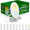 imagezouzai 32 Pack 4 inch led recessed Light 5CCT Reset dimmable