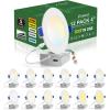 imagezouzai 32 Pack 4 inch led recessed Light 5CCT Reset dimmable