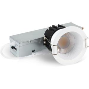 imagezouzai 12 Pack 3 Inch 5CCT LED anit Glare Down Light with Junction Box 2700K3000K3500K4000K5000K Selectable LED spot Dimmable  ETL and Energy Star Certified Black 3 inch 12 PackWhite