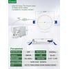 imagezouzai 32 Pack 6 Inch UltraThin LED Recessed Ceiling Light with Junction Box 5CCT Reset Dimmable